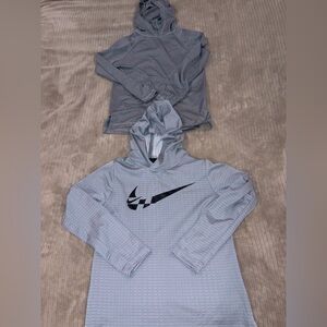 Lot of 3 Boys Long Sleeve Hooded Shirts